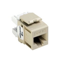eXtreme 6+ QuickPort Connector, Category 6, Ivory