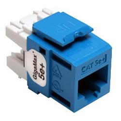 GigaMax 5e+ QuickPort Connector, Category 5e, Blue