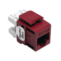 GigaMax 5e+ QuickPort Connector, Category 5e, Red