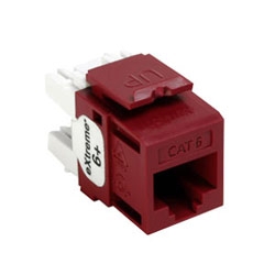eXtreme 6+ QuickPort Connector, Category 6, Red