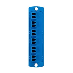 Opt-X Precision Molded Plate (Blue), Single-mode OS1/2, Duplex LC, 12 Fibers, Zirconia Ceramic Sleeve