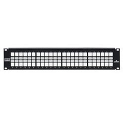 Shielded QuickPort Patch Panel, 48-Port, 2RU, Includes Cable Management Bar