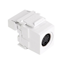 QuickPort 110-Type to Female S-Video, White