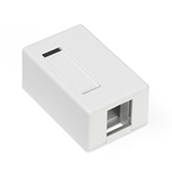QuickPort Surface Mount Housing, 1-Port, White
