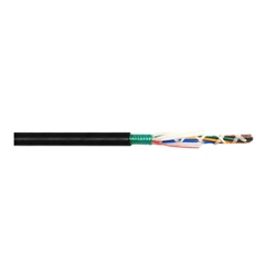 Fibre Cable, 6 Fiber, 62.5/125um Multimode OM1, TeraGain, Loose Tube, Single Jacket, Steel Armored, Black Jacket
