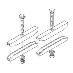 Cable Runway/Ladder Rack, Butt Splice Kit for 1.5&quot;H Runway, Yellow Zinc