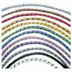 Spiral Wrap, .25&quot; (6.3mm) x 100&#8217;, Poly, White