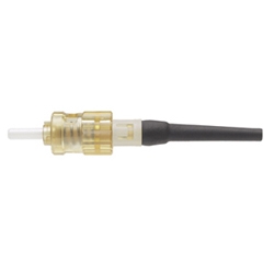 OptiCam ST OM1 62.5/125µm Composite Ferrule Multimode Simplex Connector, For 900µm Buffered Fiber Installation, Includes Electric White Boot