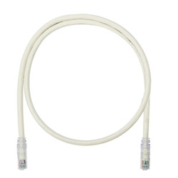 Copper Patch Cord, RJ45-RJ45, Category 6A, Off White UTP Cable, 15 Ft