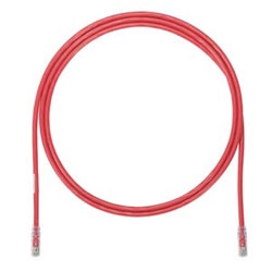 Cat 6A Patch Cord, UTP, Red, 1 FT