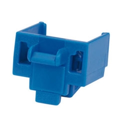 Jack Module Blockout Device, 10 blockouts (Blue) and 1 removal tool (Black)