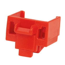 Jack Module Block-out Device, 10 block-outs (Red) And 1 removal Tool (Black)