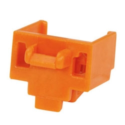 Jack Module Block-out Device, 10 block-outs (Orange) And 1 removal Tool (Black)