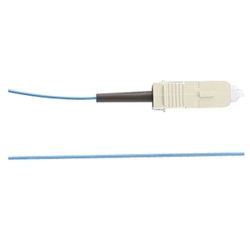 Patch Cord, SC Connector To Pigtail (Open End), 1-Fiber Single-mode OS1/OS2, 900µm Buffered, No Jacket, Riser Rated, Yellow Jacekt, 1 MT