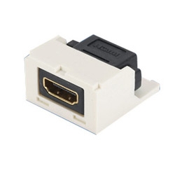 HDMI Module, Mini-Com, HDMI 1.4 Type A Female/Female Category 2, White