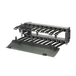 High Capacity Horizontal Cable Manager With Hinged Cover, Front Only, 3 RU