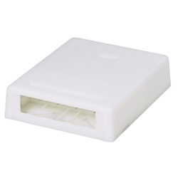 Surface Mount Box, 4 Port, Ultimate ID, White