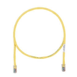 Copper Patch Cord, Category 5e, Yellow UTP Cable, 50 Feet