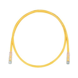 Copper Patch Cord, Category 6, Yellow UTP Cable, 8 FT.
