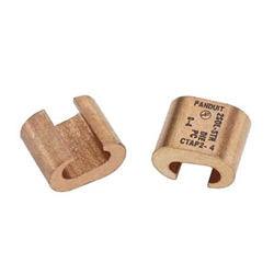 Copper Compression CTAPs, #6 AWG STR, #4 AWG SOL or STR Run, #6 AWG SOL or STR Tap, Pack of 50