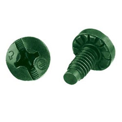 Green Thread-forming Bonding Screw, #10-32 x 1/2&quot;, Pack of 100