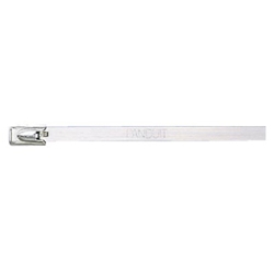 Stainless steel cable tie, Standard, 7.9&quot; (201mm), .010&quot; (.25mm) thick, Pack of 100