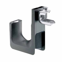 J-PRO, 4.00 in, 1/2 Screw-on Clamp, Black, Pack of 10